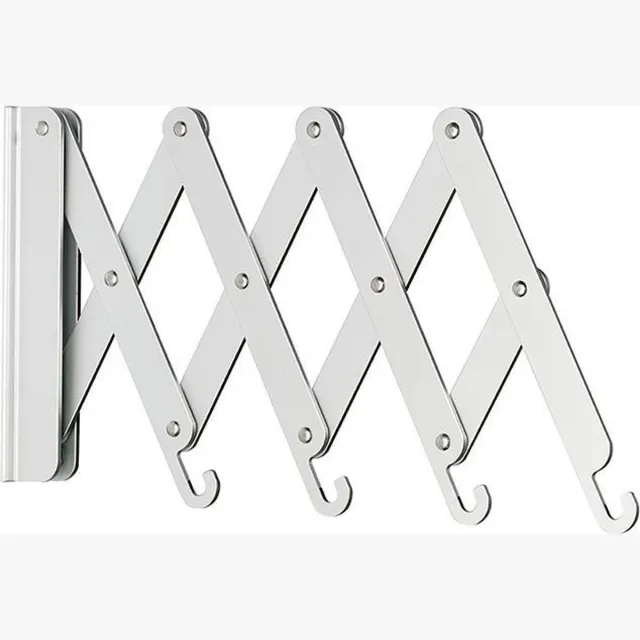 Pieper concept Wandkapstok Flexxo Gepolijst aluminium Zilver
