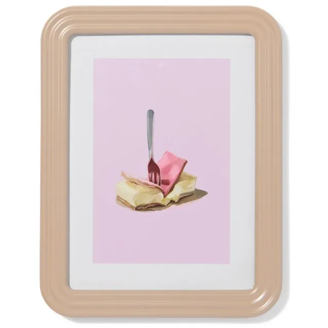 HEMA Fotolijst 15x20cm hout ribbelrand (taupe)