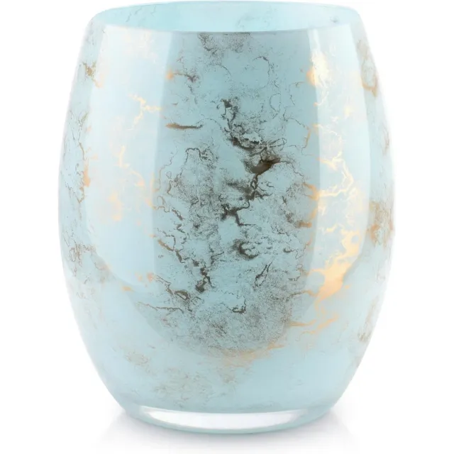 Terroso Vaas Turquoise Marmer, Hoogte 20 cm