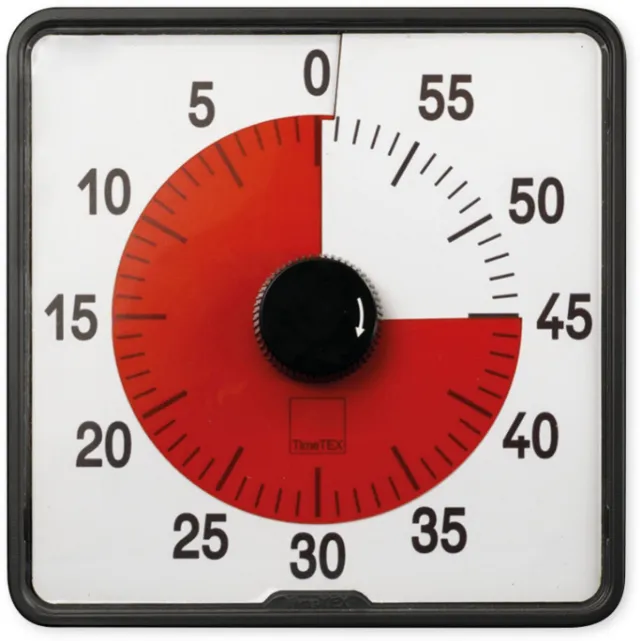 TimeTEX Timer - countdown - 20 x 20 cm blauw