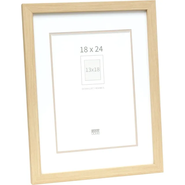 Deknudt Frames fotolijst S43AH1 P1 - naturel - passe-partout - 13x18