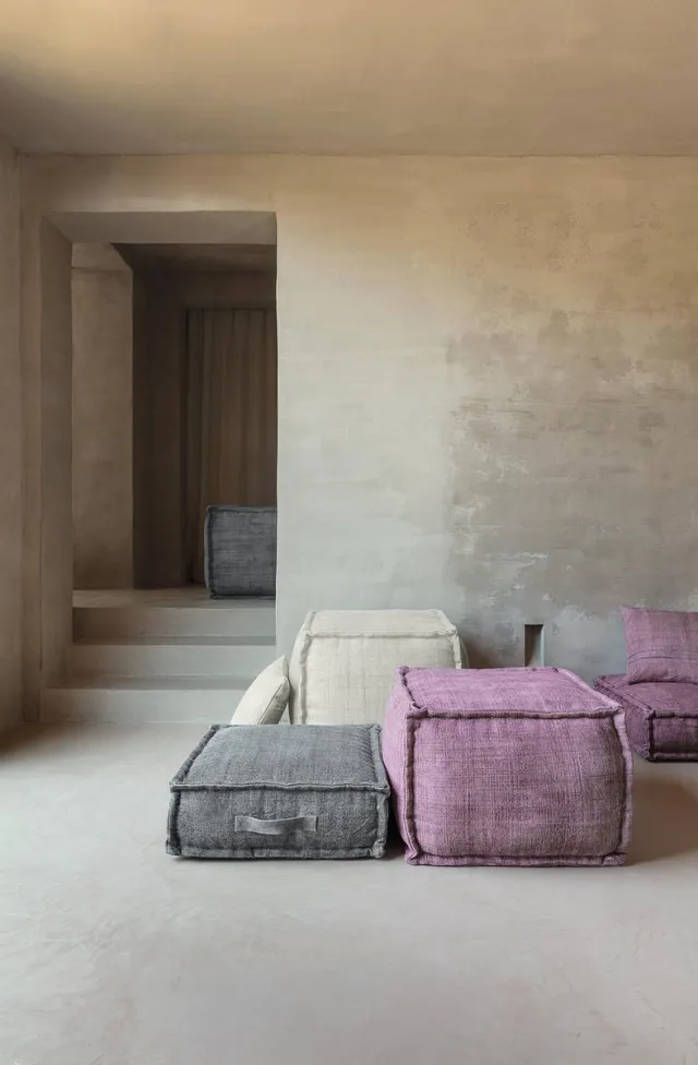 Ligne Pure Mellow – kussen – katoen – eco – handmade - modern – boho - Wit Zwart – 45x45