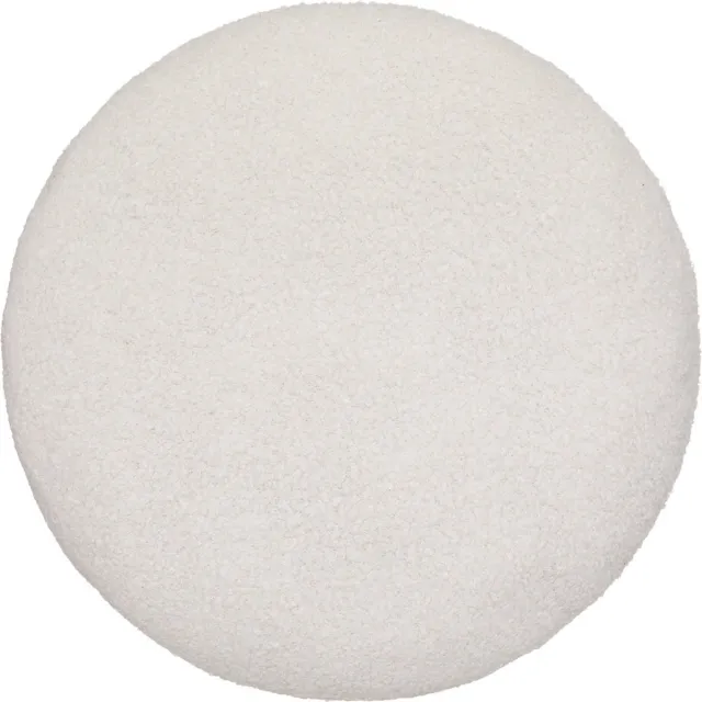 Atmosphera Decoratief kussen met schapenwol effect, Ø 40 cm beige
