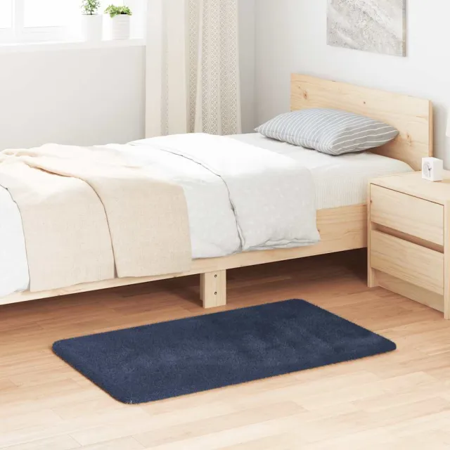 vidaXL Hoogpolig vloerkleed NAVARRA polyester marineblauw, foto 2