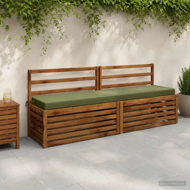 vidaXL Bankkussen SOEST 100% Polyester Olijfgroen 180 x 40 x 8 cm