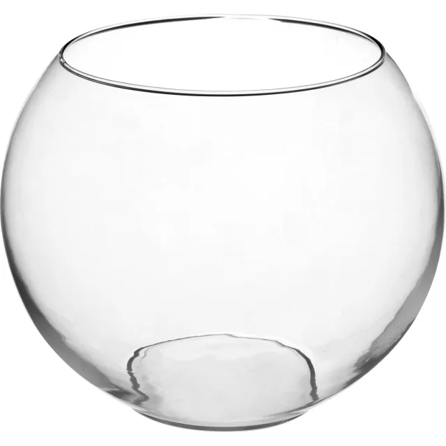 Atmosphera bloemenvaas Jersey - Ronde Bol model - transparant - glas - 20 x 25 cm