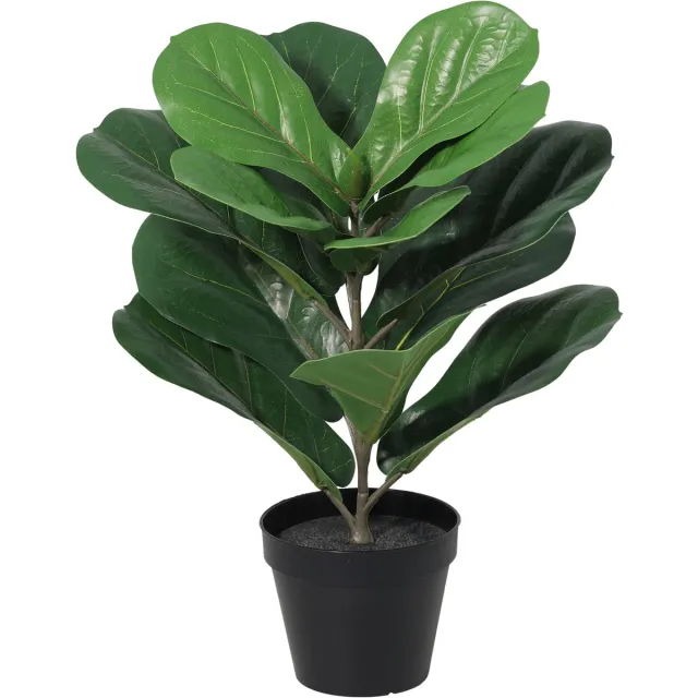 Florafy Kunstplant Ficus Lyrata 40cm - Kunstplanten voor binnen - Onderhoudsvrij Groen