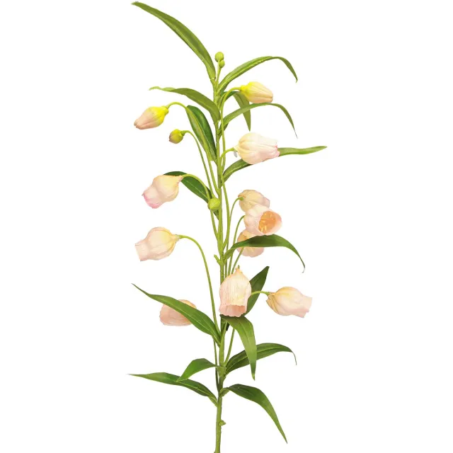 Viana Lantaarn Lelie Kunstbloem Lelie Abrikoos 90cm 2st Roze