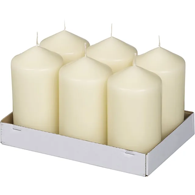 Bolsius Neutrale Stompkaars 130/70 Ivoor (6 stuks)