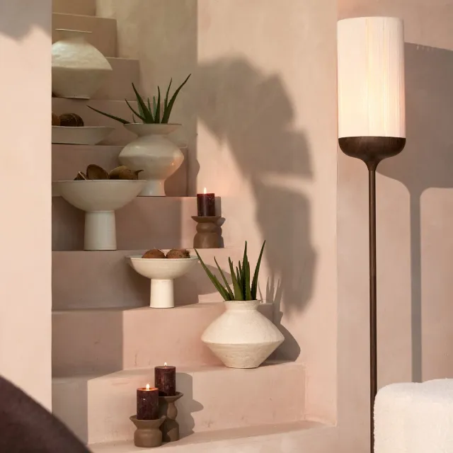 Light & Living Vaas BEATO - Ø30x23cm - Wit