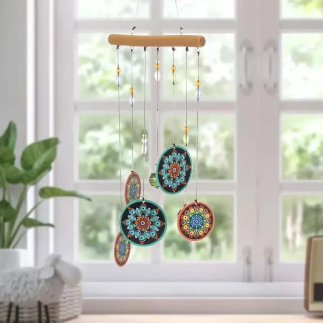 Nature's Melody Decoratie windmobiel windgong windorgel Mandala 60cm FengShui Multi