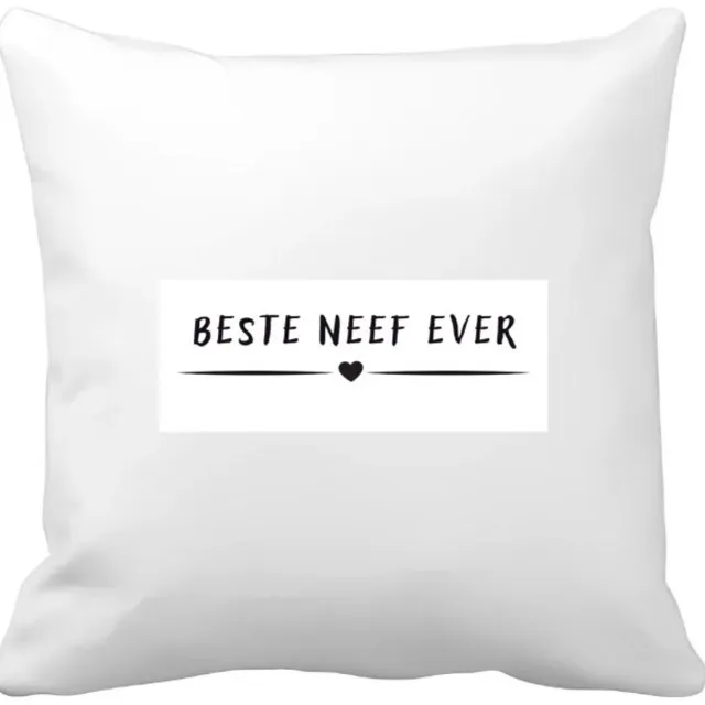 Akyol beste neef ever Kussen hoes - Neef - cousin - leuk cadeau voor je neef - 40 bij 40 cm Multicolor
