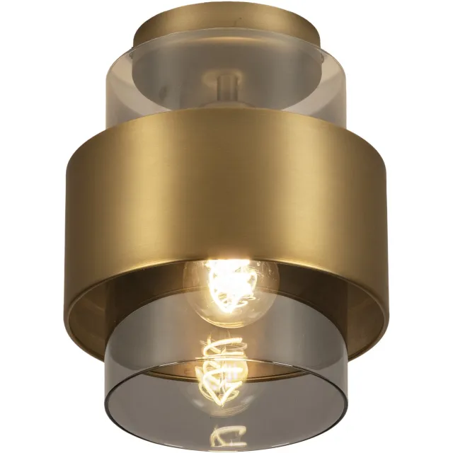 Lumidora Plafondlamp 74790 - Plafonniere - MILOS - E27 - Goud - Brons - Metaal - ⌀ 20 cm