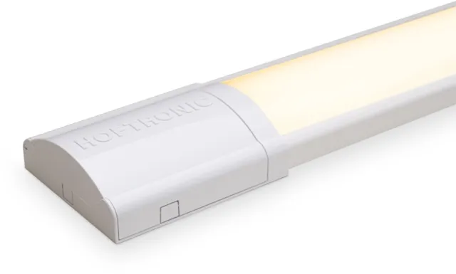HOFTRONIC LED batten 150 cm – 50 watt 7000 lumen 3000K warm wit – flikkervrij koppelbaar – polycarbonaat wit – IP20 – onderbouwverlichting garage schuur werkruimte