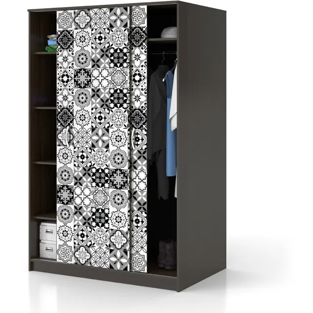 Ambiance Sticker Zelfklevende tegelmuurstickers voor keuken en badkamer - 60 GARZEA meubeltegelstickers - 60 stickers 10x10cm Multi color