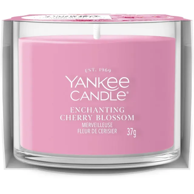 Yankee Candle Filled Votive - Enchanting Cherry Blossoms - 10 branduren - 1 stuk Roze