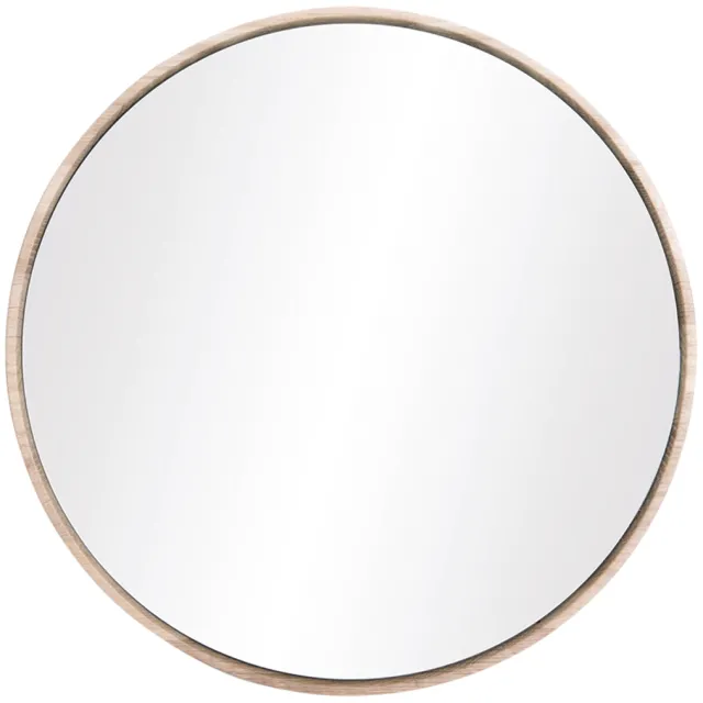 Gazzda Look mirror - wandspiegel whitewash - Ø 22 cm Bruin