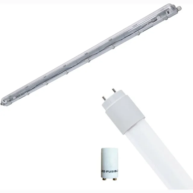 Velvalux LED Waterdichte TL Armatuur met T8 Buis - Velvalux Strela - 150cm - Enkel - Koppelbaar - Waterdicht IP65 - 22W - Natuurlijk Wit 4200K