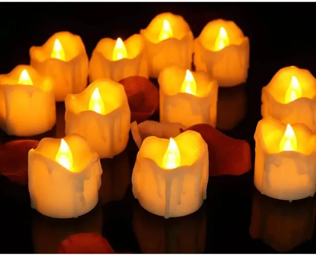 Excitat 24 stuks - LED-lamp - Kaarslamp - Klein licht - Geschikt voor bruiloften, feesten, thuis, decoratie - Warm licht Wit