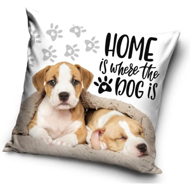 DOG Home kussenhoes 40x40 cm Velvet wit, creme,