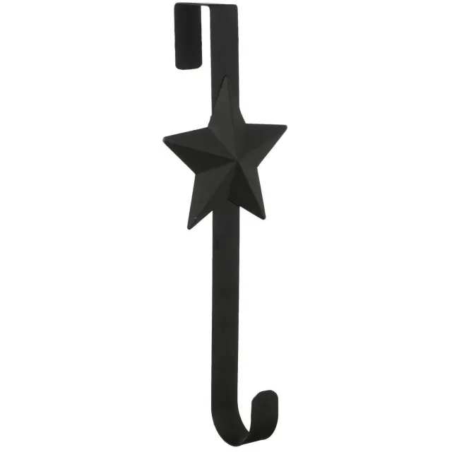 Mica Decorations Kerstkrans haak - zwart