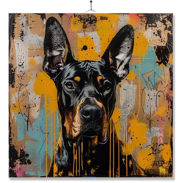 MC Living Tegel Met Opdruk | Geschenk | Art | Kunst | Dobermann Ontwerp 2