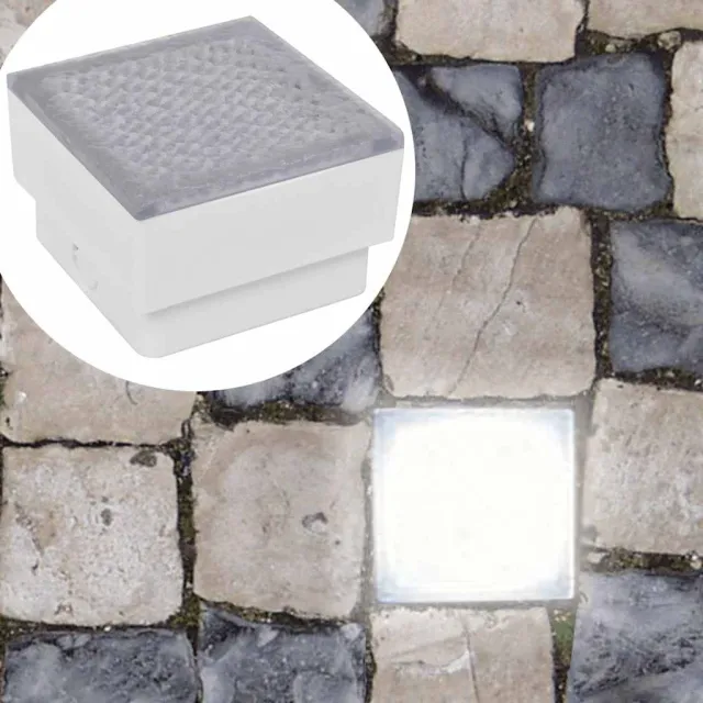 vidaXL Grondspots 12 st LED 100x100x68 mm Wit
