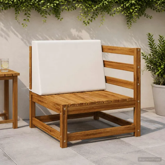 vidaXL Rugkussen SOEST 100% Polyester Wit 60 x 20 x 40 cm