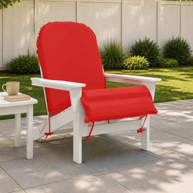vidaXL Adirondack stoelkussen GEMERT 100% Polyester Rood