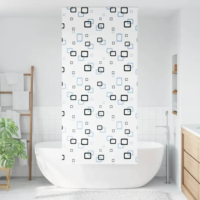 vidaXL Doucherolgordijn 100x240 cm stofbreedte 96 cm wit