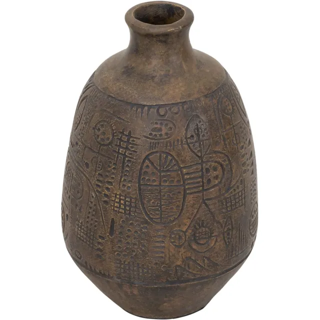 Must Living Vase Faro,33xØ20 cm, fiber cement bruin
