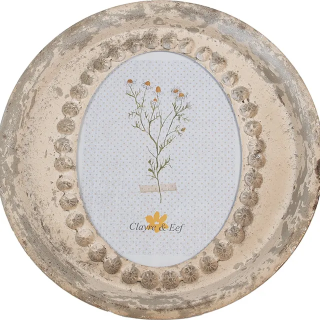 Clayre & Eef Fotolijst 18x24 cm Beige Metaal