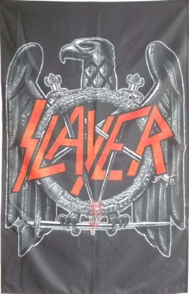 Rock Off Slayer Textiel Poster Black Eagle Multicolours