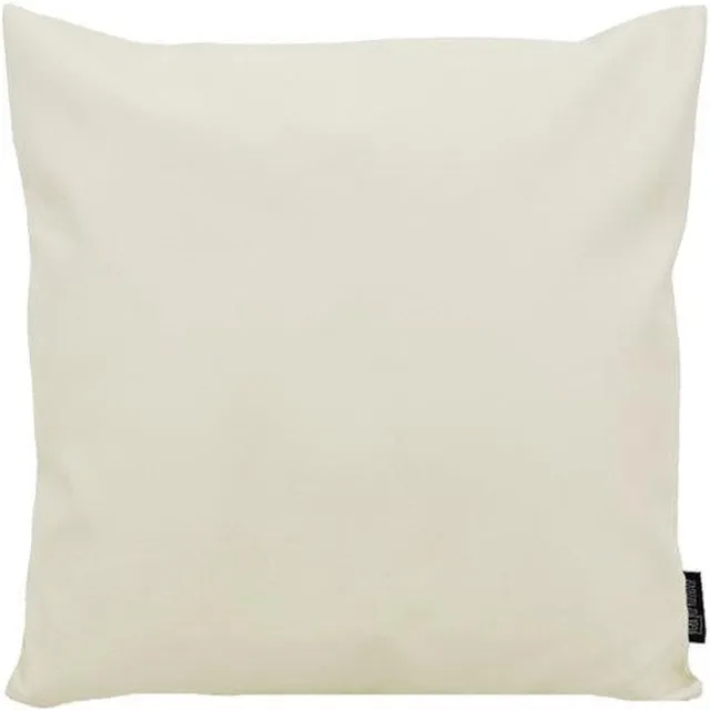 Madison sierkussen 60x60 cm Leather creme Grijs