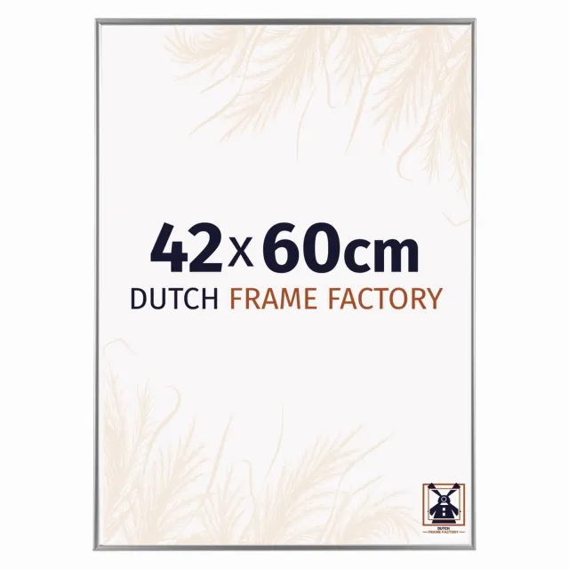 Dutch Frame Factory Fotolijst 42x60 cm - Kunststof - Zilver Hoogglans - Easy