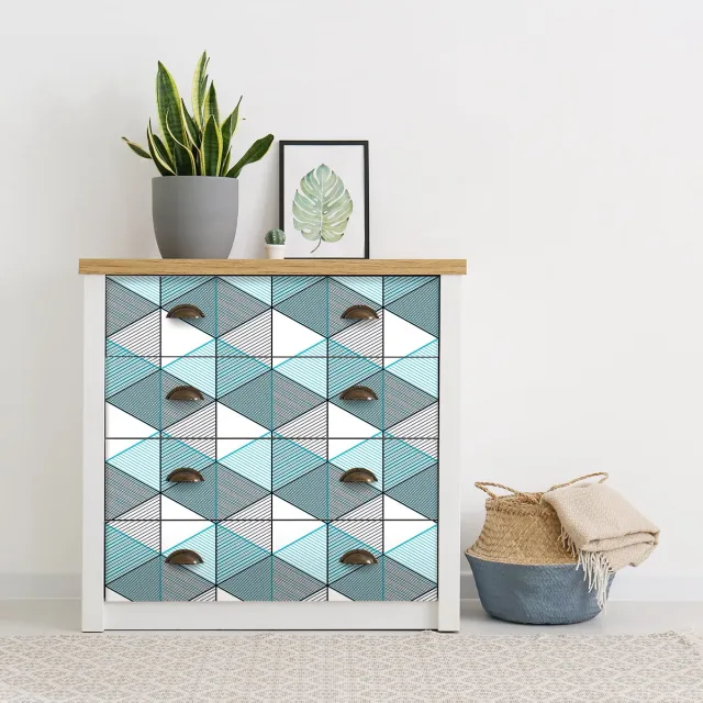 Ambiance Sticker Scandinavische meubelsticker van Thunbergk, 40 x 60 cm Multi color
