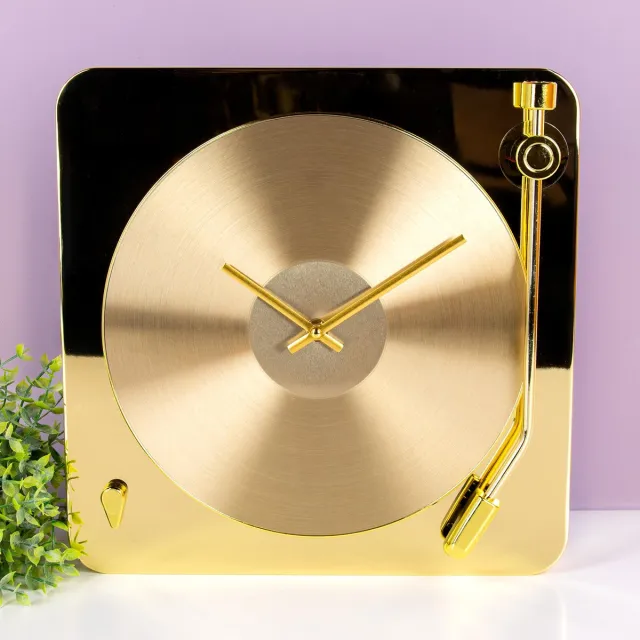 INVOTIS RECORD CLOCK GOLD van Invotis Goud