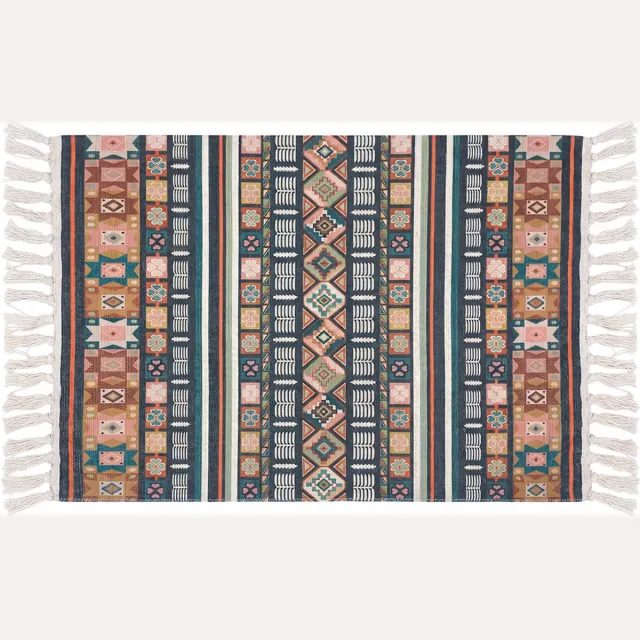 Clayre & Eef Vloerkleed Beige Katoen