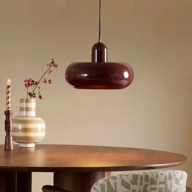 NOUS Living hanglamp Lent E27 (Ø35x26 cm) - bruin