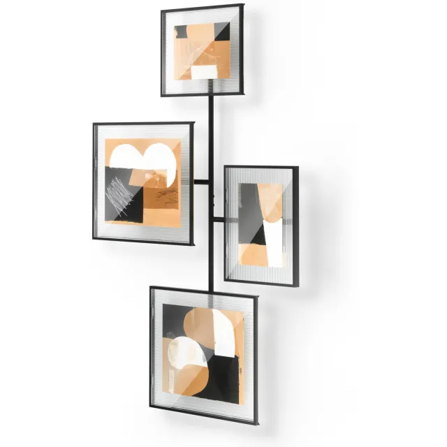Umbra Flute wandfotolijst, 8x57x99 cm Zwart