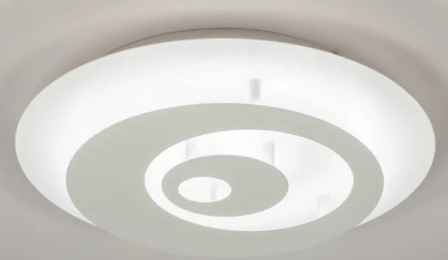Lumidora Plafondlamp 73547 - Plafonniere - NEVIS - 3 Lichts - Ingebouwd LED - 18.0 Watt - 1650 Lumen - 2700 Kelvin - Wit - Metaal - Met dimmer - ⌀ 40 cm