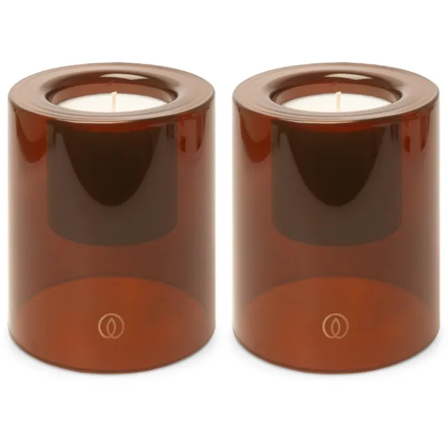 Spaas Delight Geurkaars in glas - Set van 2 Geurkaarsen - Zwarte bessen en Rozen - Large - circa 40u - Beaming Bliss Ivoor Beaming Bliss