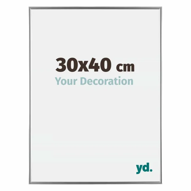 yd. Your Decoration - Fotolijst 30x40 cm - Kunststof - Zilver Hoogglans - Evry