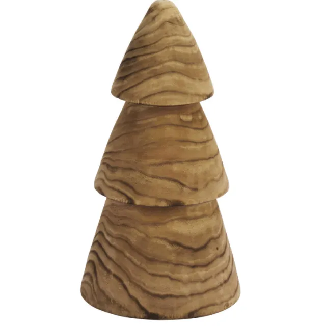 Madam Stoltz kerstboom hout (25x25x45 cm) Bruin