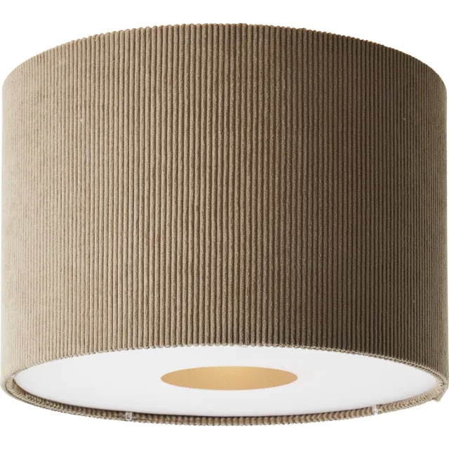 Brilliant Tony - Plafondlamp - E27 max 1x25W - Ribstof - Grijs