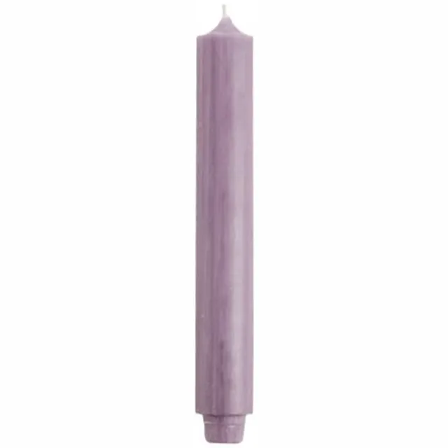 Rustik Lys dinerkaars - 3.2 x 30 cm - 10 stuks - kleur Pastel Lilac