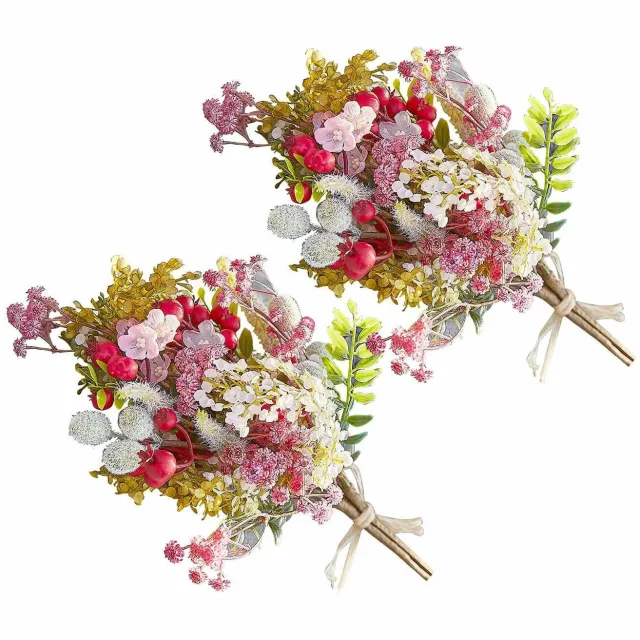 Loberon Sierboeket set van 2 Selivane roze