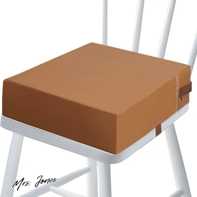Mrs. Jones Zitverhoger draagbare boosterstoel met veiligheidsgespen - eettafel babybooster-zitkussens . G, grijs, oranje