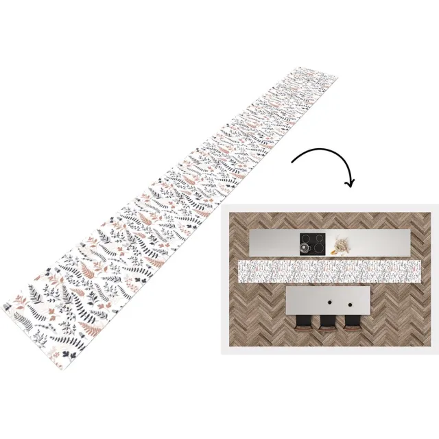 KitchenYeah Keukenloper - Keukenmat - Bladeren - Bloemen - Design - Keuken vloerkleed multicolor