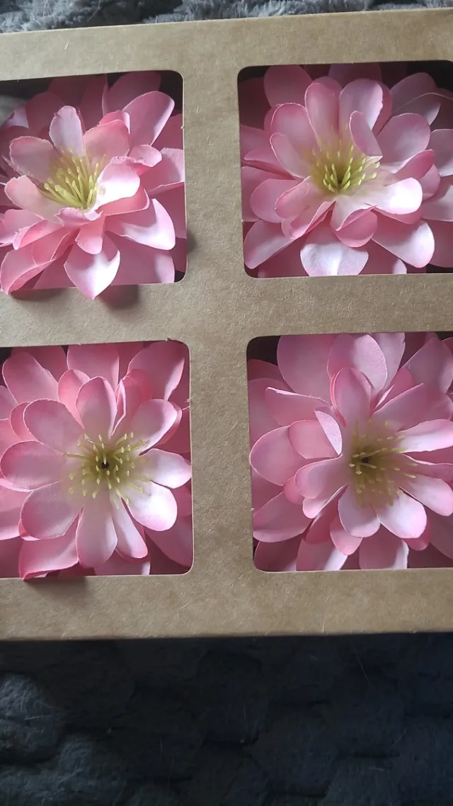 Home Accents Decorations Kunstbloemen- roze - 4 stuks Roze /donker roze